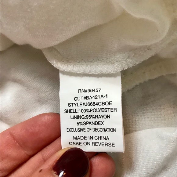 White cold shoulder bodysuit - Picture 5 of 5